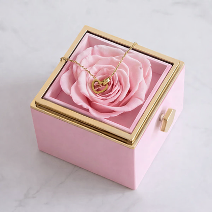 Noszę Miłość™ - Wieczna Róża z naszyjnikiem